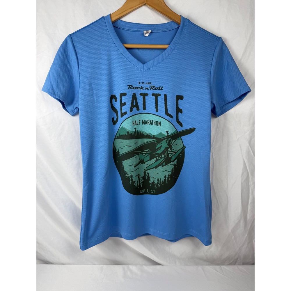 Seattle Half Marathon 2019 Brooks Performance Running Shirt Women‎ M St Jude